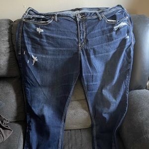 Plus size 22 silver Capri